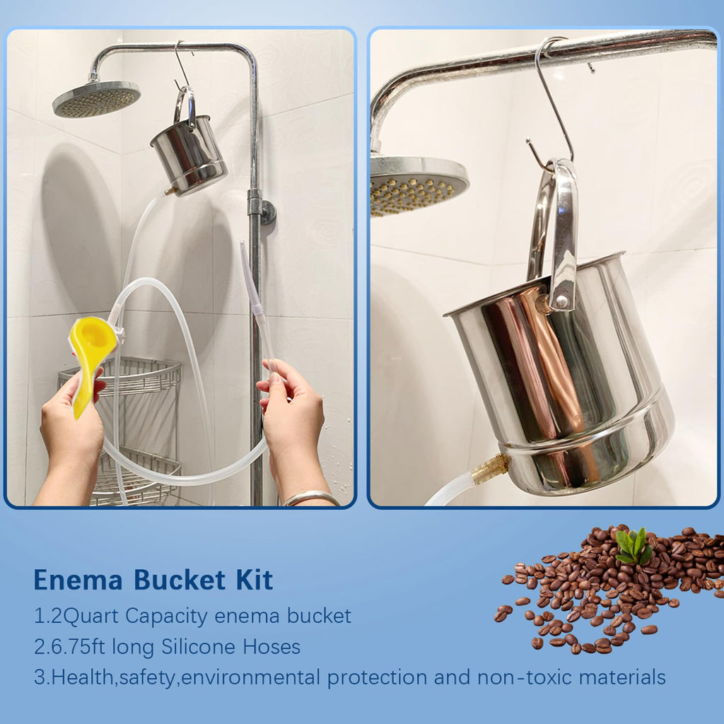 Coffee Enema Bucket Kit Stainless Steel 1.8 Quart S382028