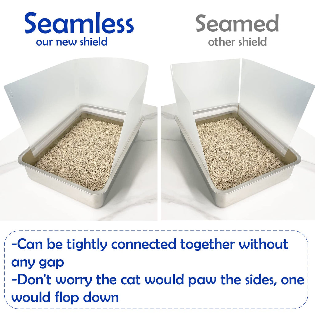 Connectable Cat Litter Box Pee Shield Splash Guard I547