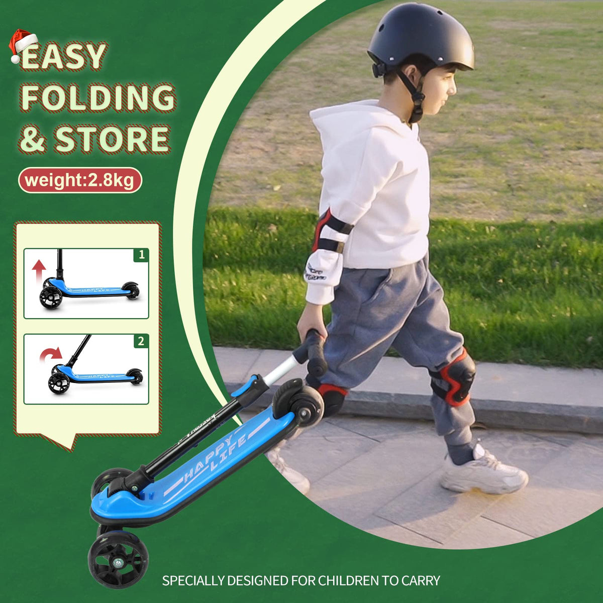 3 Wheel Scooter with 4 Adjustable Height R486361
