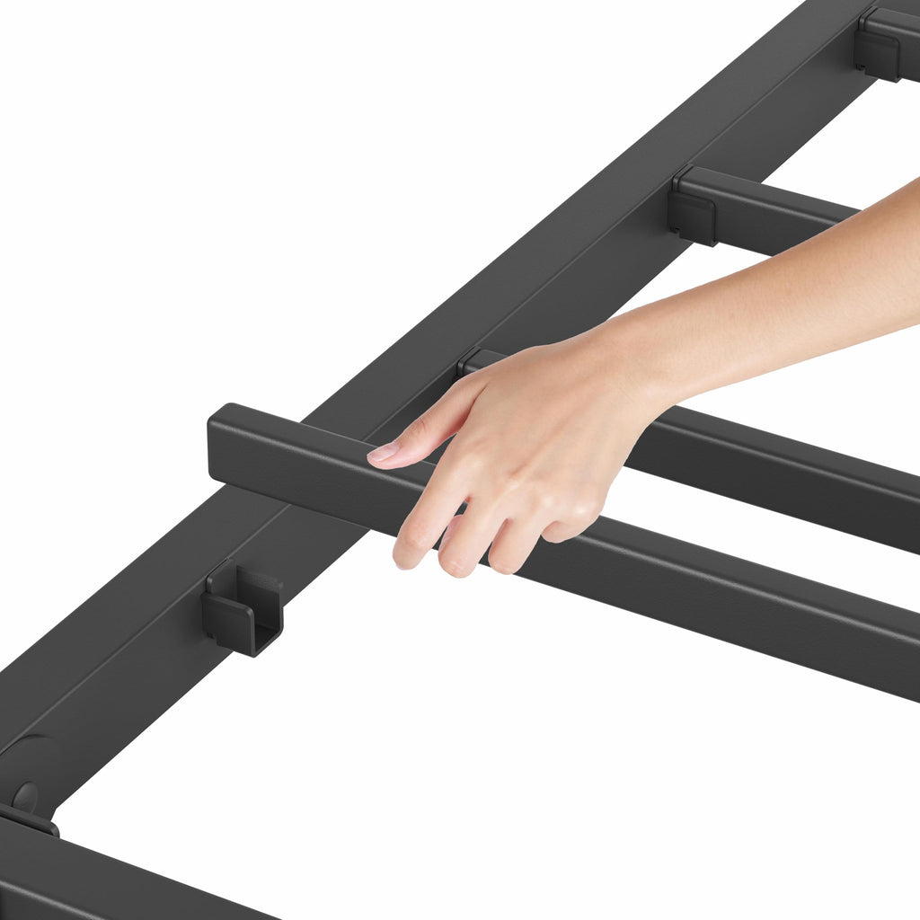 Queen Size 18 Inches Metal Bed Frame with Headboard V517085