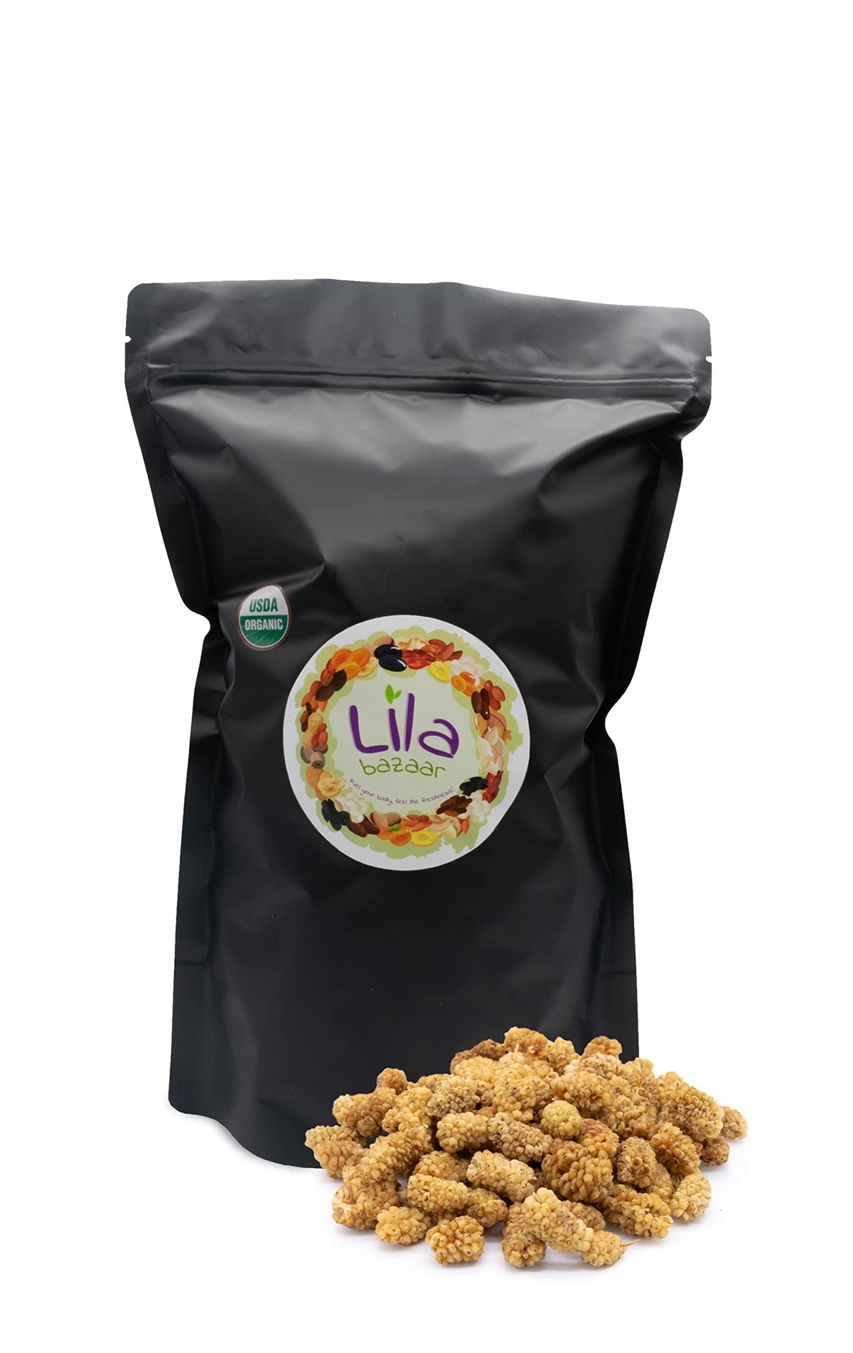 Organic Dried White Mulberries 24 oz F622607
