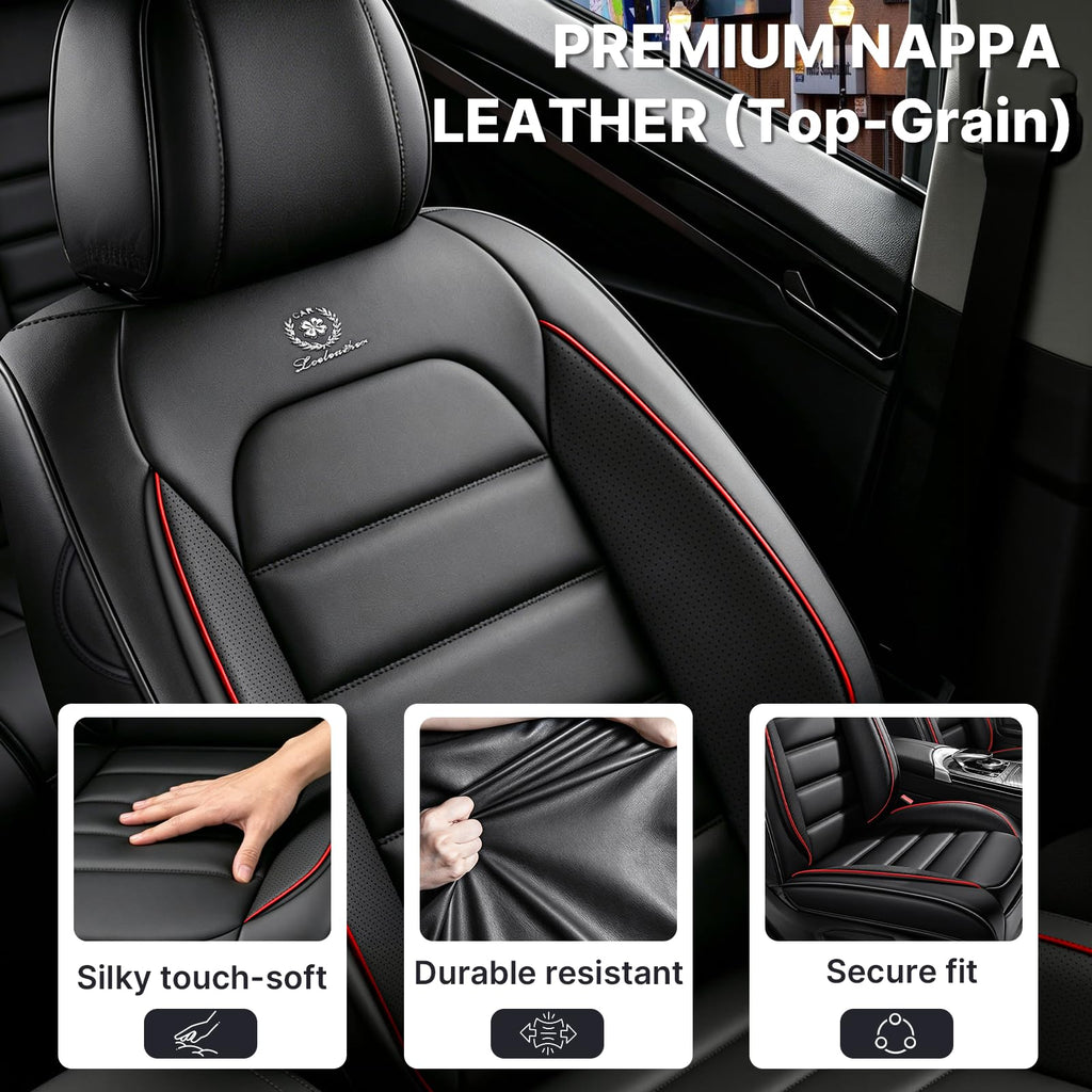 Waterproof Leather Car Seat Covers Set of 5 N6322