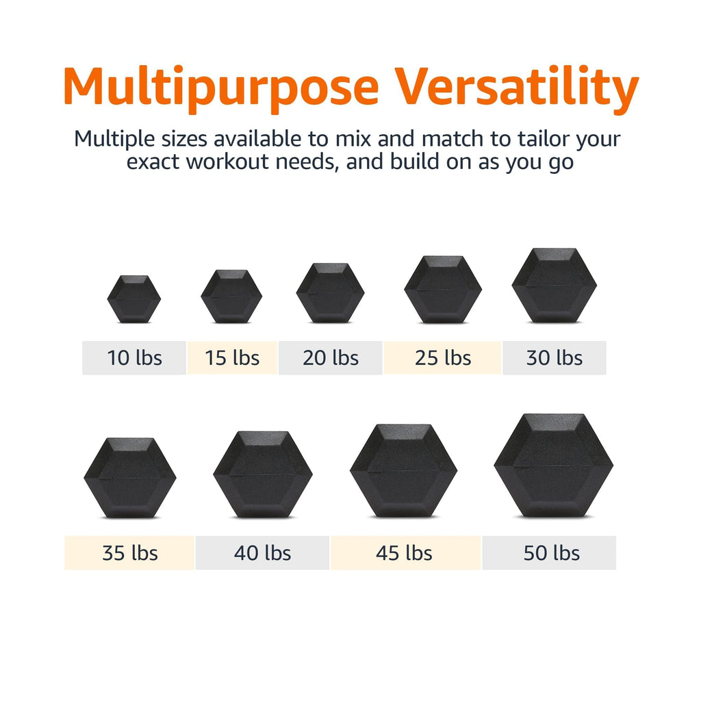 Rubber Hex Dumbbell D718991