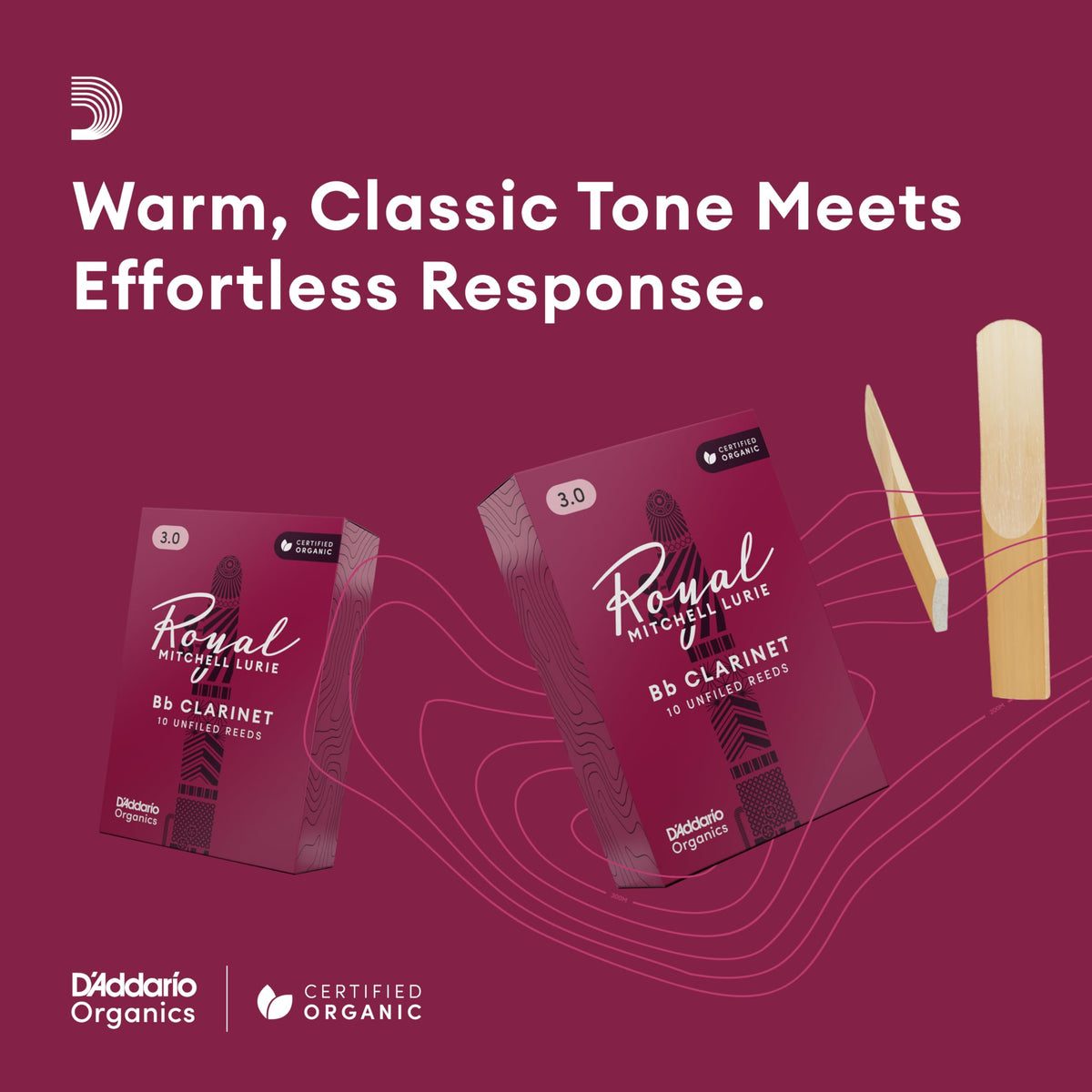 Bb Clarinet Reeds Strength 3.0, 10-Pack F808171