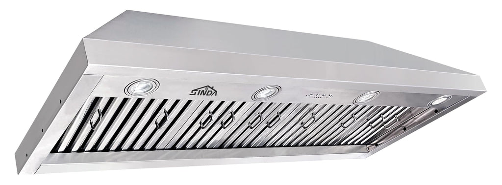 48 inch Stainless Steel Built-in Range Hood with Liner and Baffle Filter N766