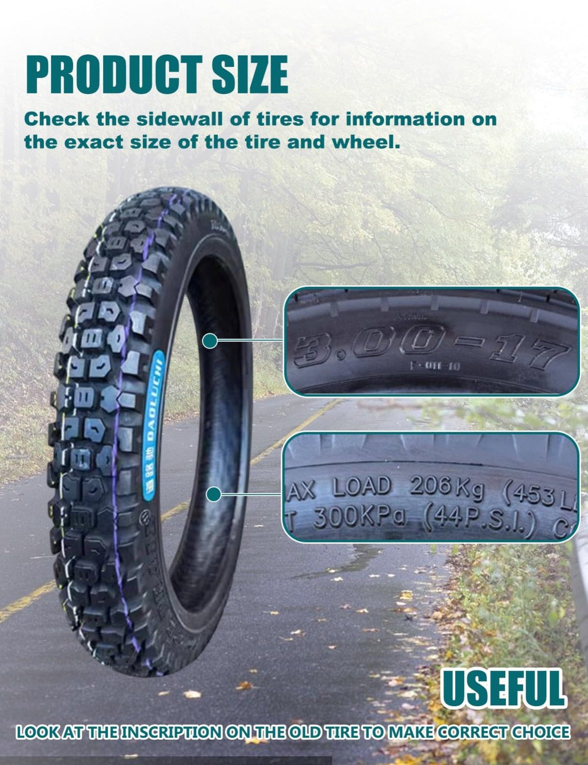 3.00-17 Scooter Tire G91594