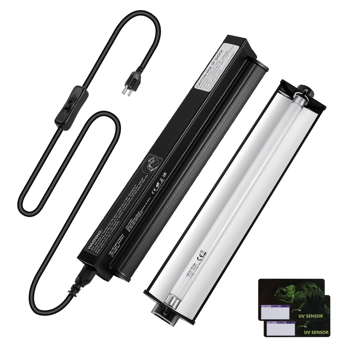 8W T5 UVB Reptile Light Fixture with Bulb 12inch O592778