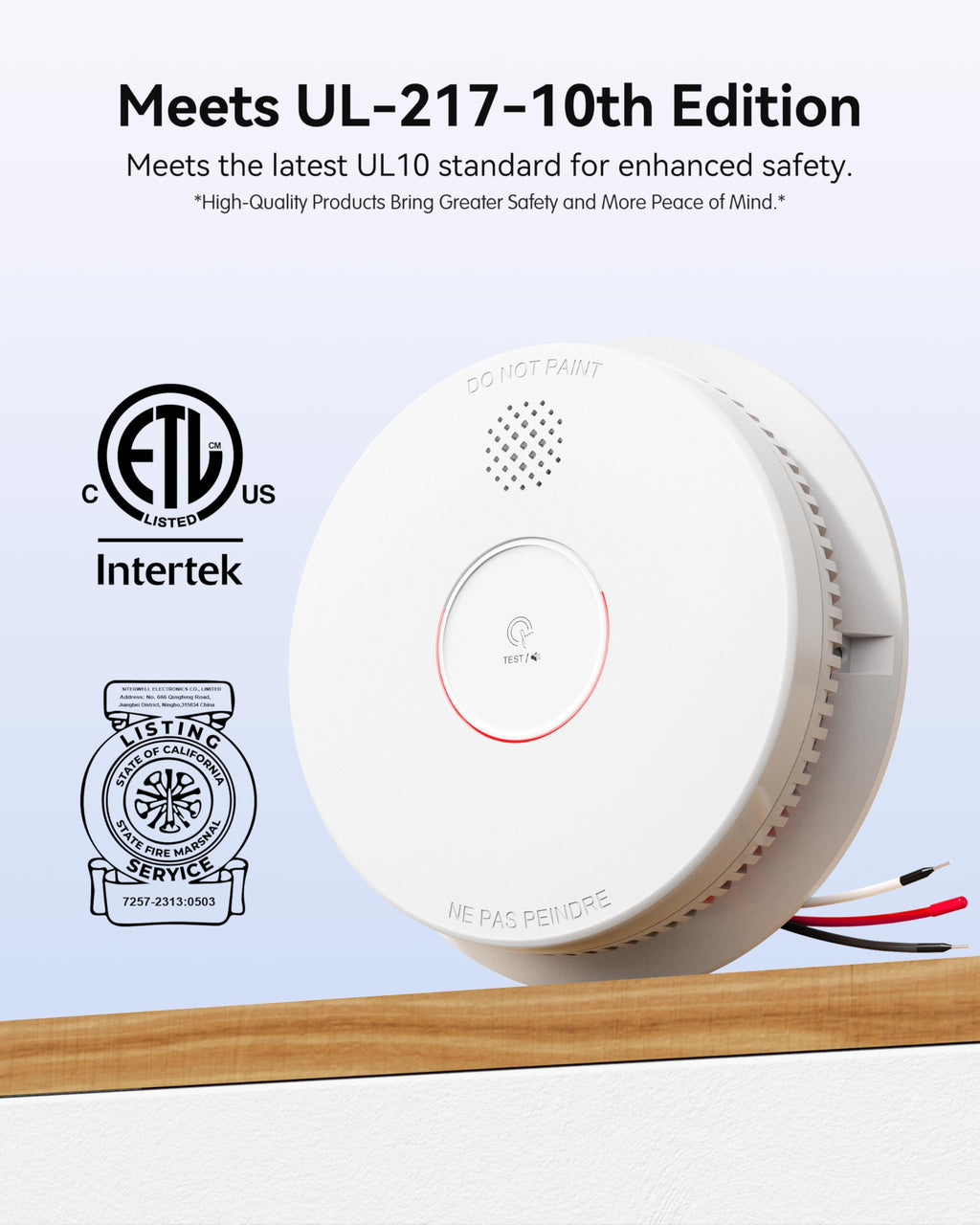 Smoke Detector Photoelectric Smoke Alarm S563423