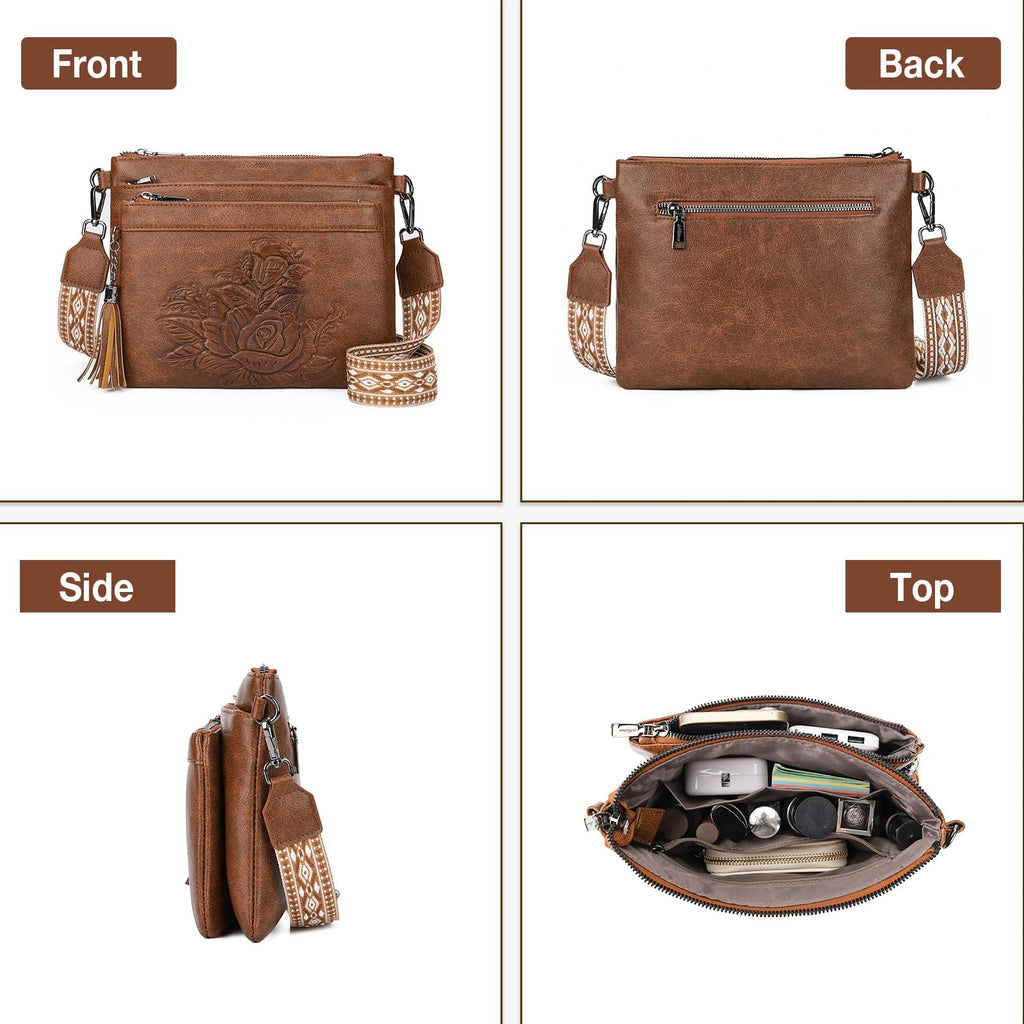 Vegan Leather Crossbody Bag G2000