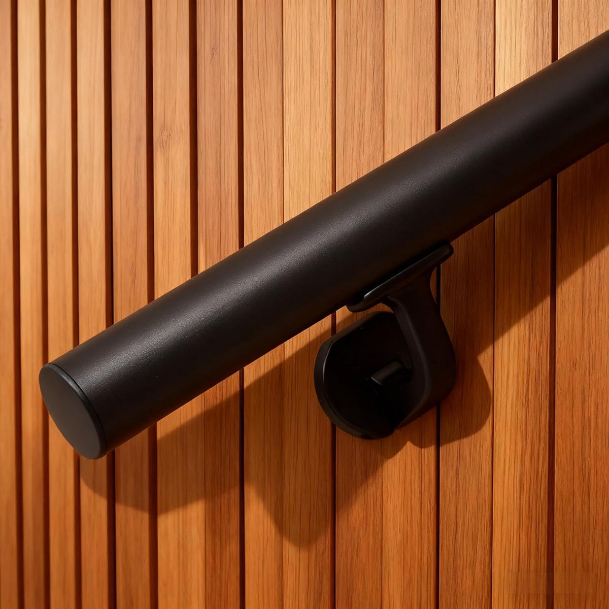 7 FT Matte Black Aluminum Handrail Set K478
