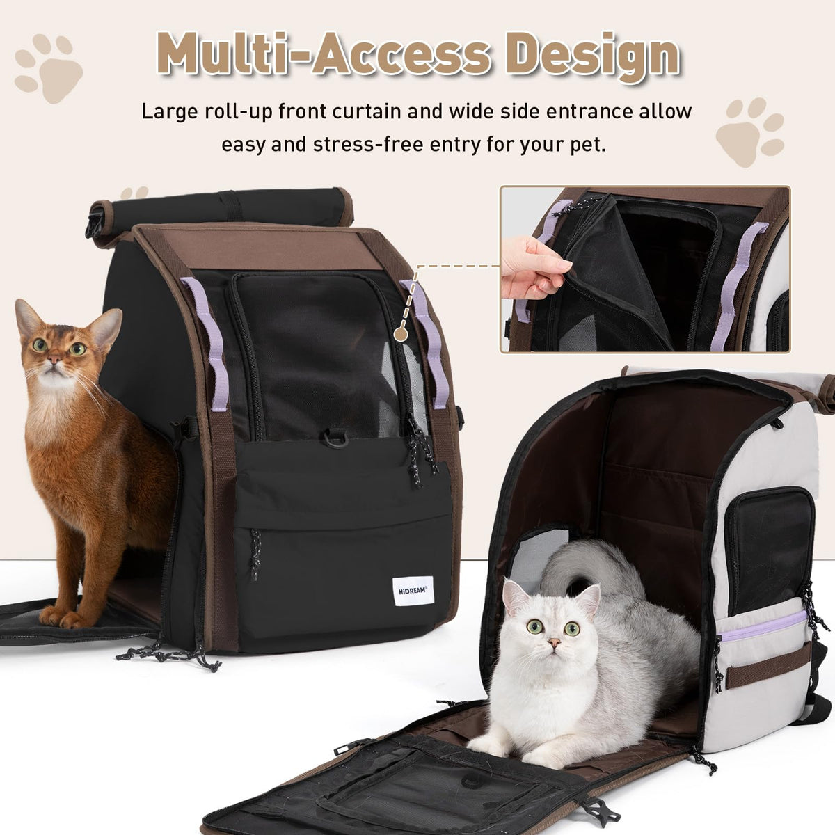 Light Grey Pet Carrier Backpack I828252