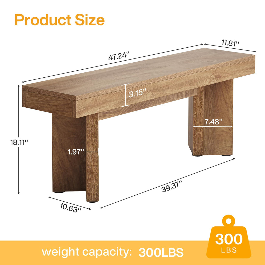 47" Wooden Bench Y39294