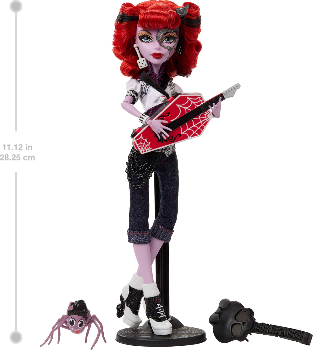 Monster High Operetta Doll with Doll Stand, Diary, and Pet Spider V111247