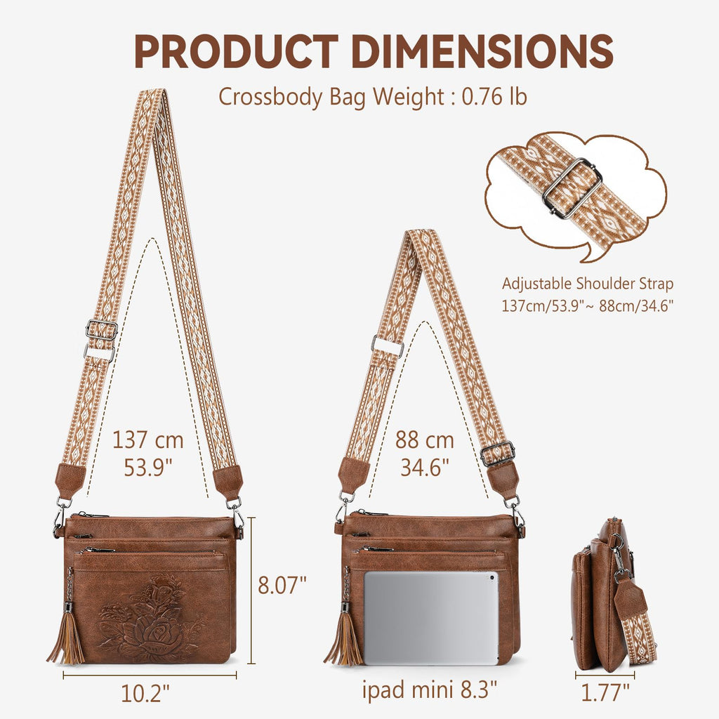 Vegan Leather Crossbody Bag G2000
