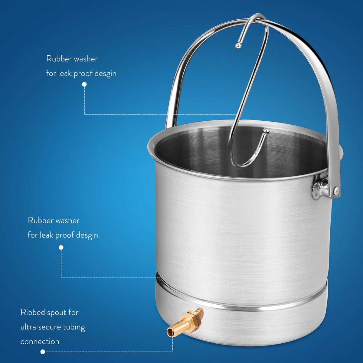 Coffee Enema Bucket Kit Stainless Steel 1.8 Quart S382028