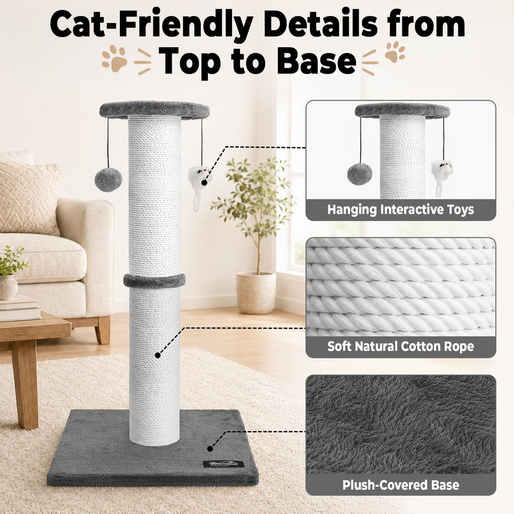 34-Inch Tall Cat Scratching Post Y4866