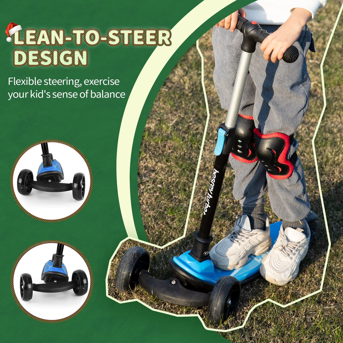 3 Wheel Scooter with 4 Adjustable Height R486361