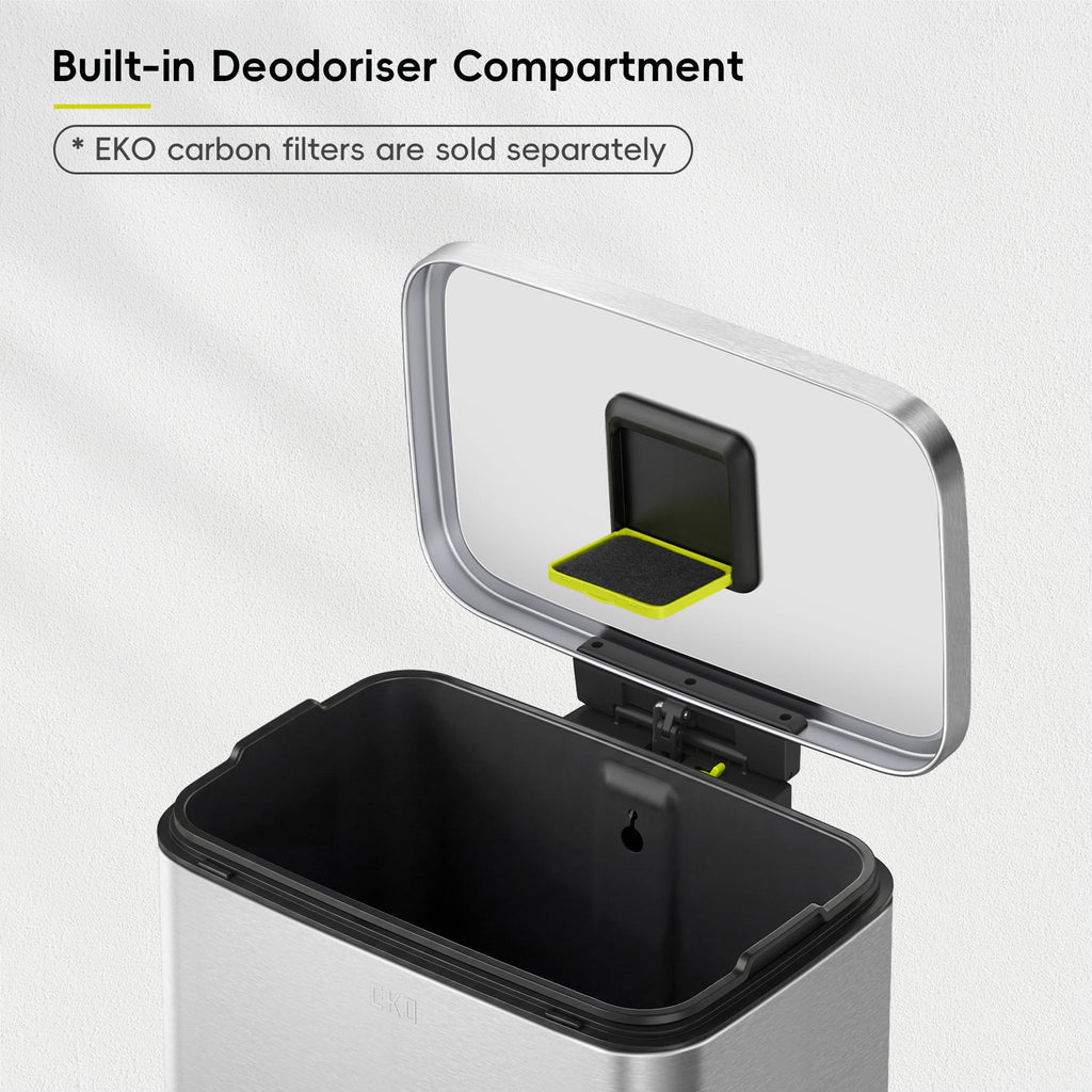 Matte Stainless 50 Liter Step Trash Can F10008
