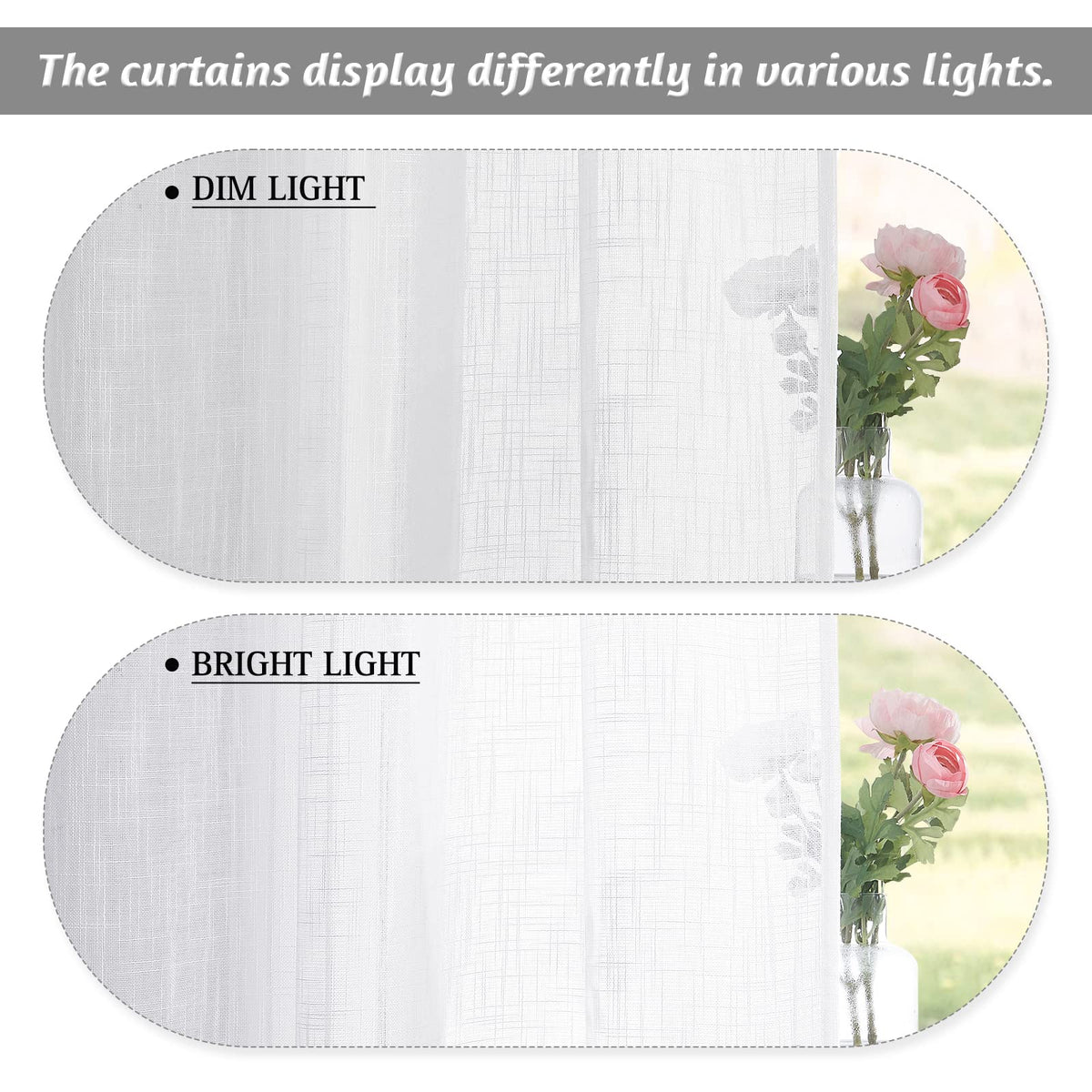 Extra Wide Sheer Curtains G5902