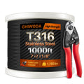 Black Stainless Steel Cable 1000FT G591