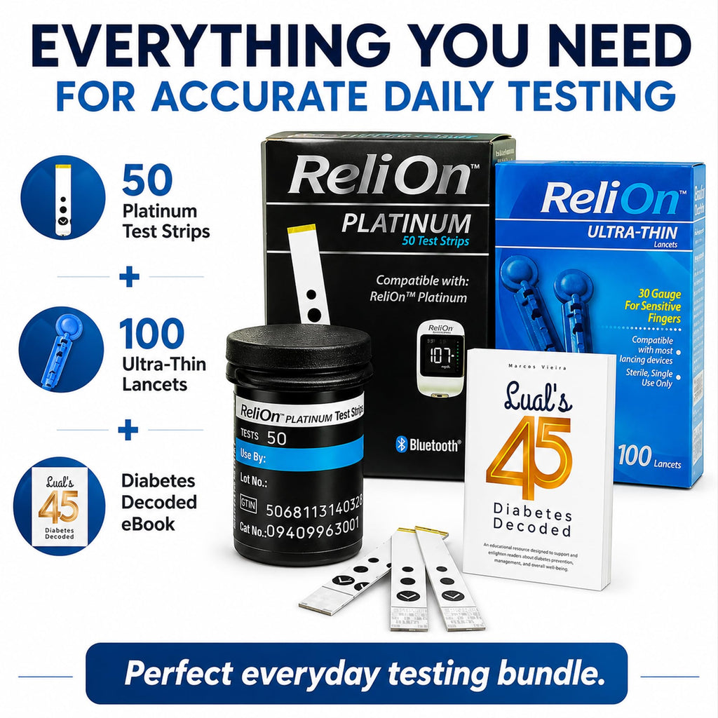 Test Strips 50 count + Lancets for Glucose Monitor Kit P876
