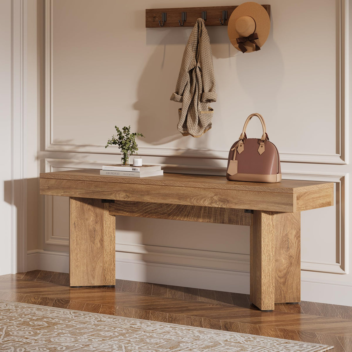 47" Wooden Bench Y39294