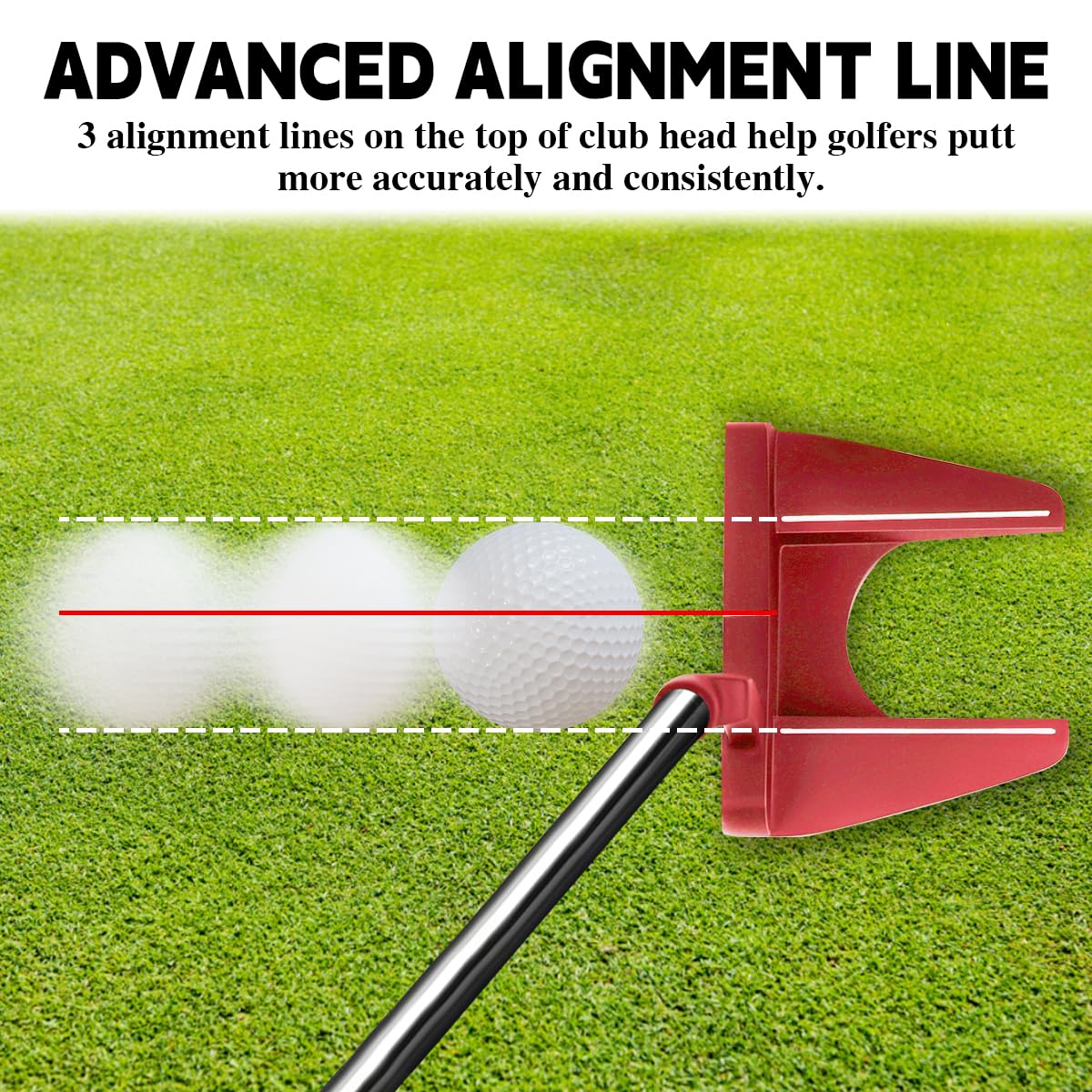 Men's Golf Putter with Head Cover L5930