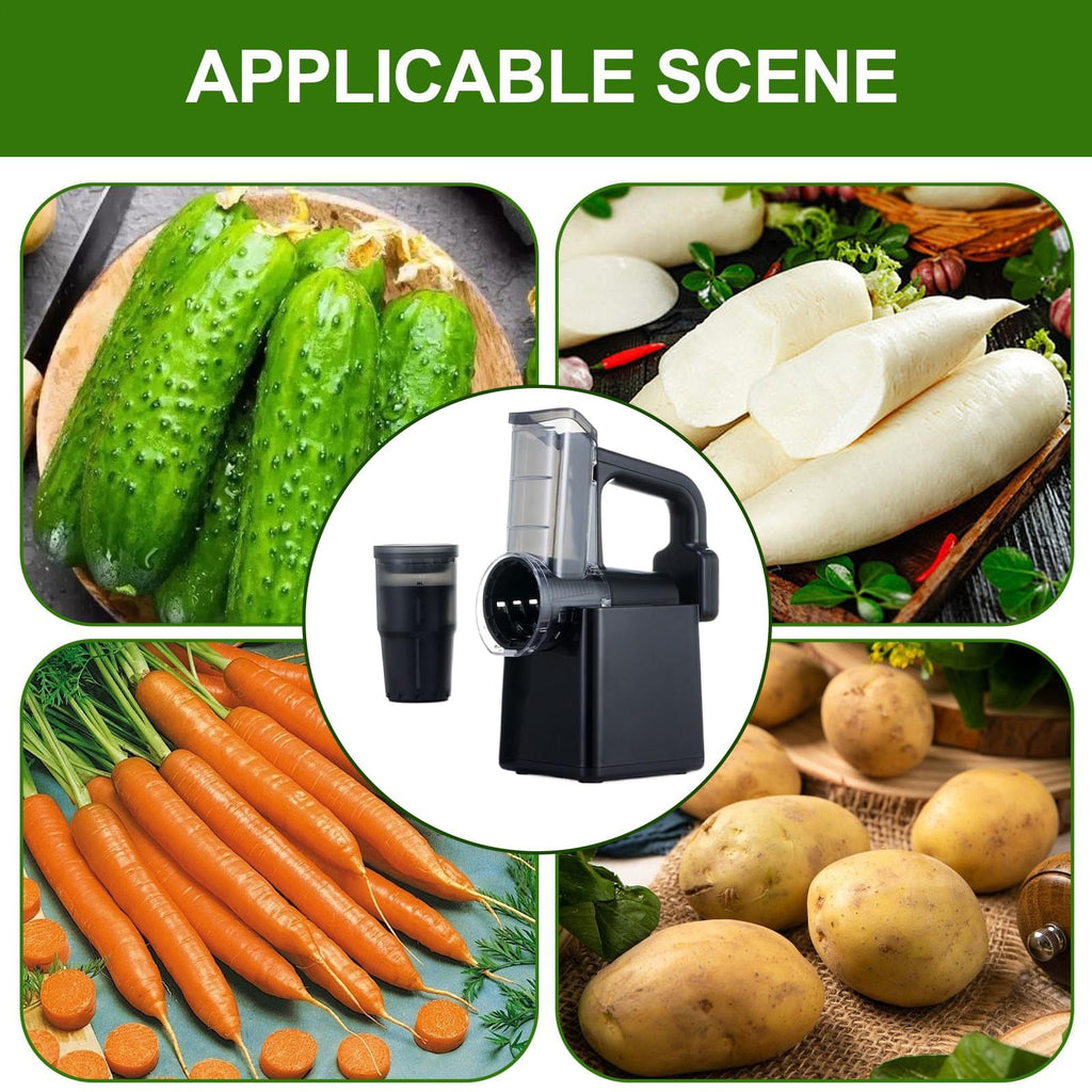 Automatic Rechargeable Food Slicer with 3 Blades N8982