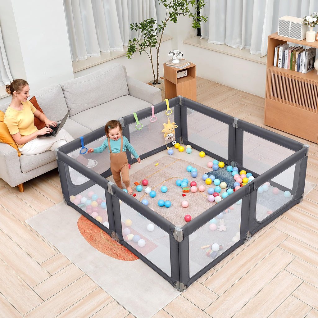 Grey Baby Playpen M393706