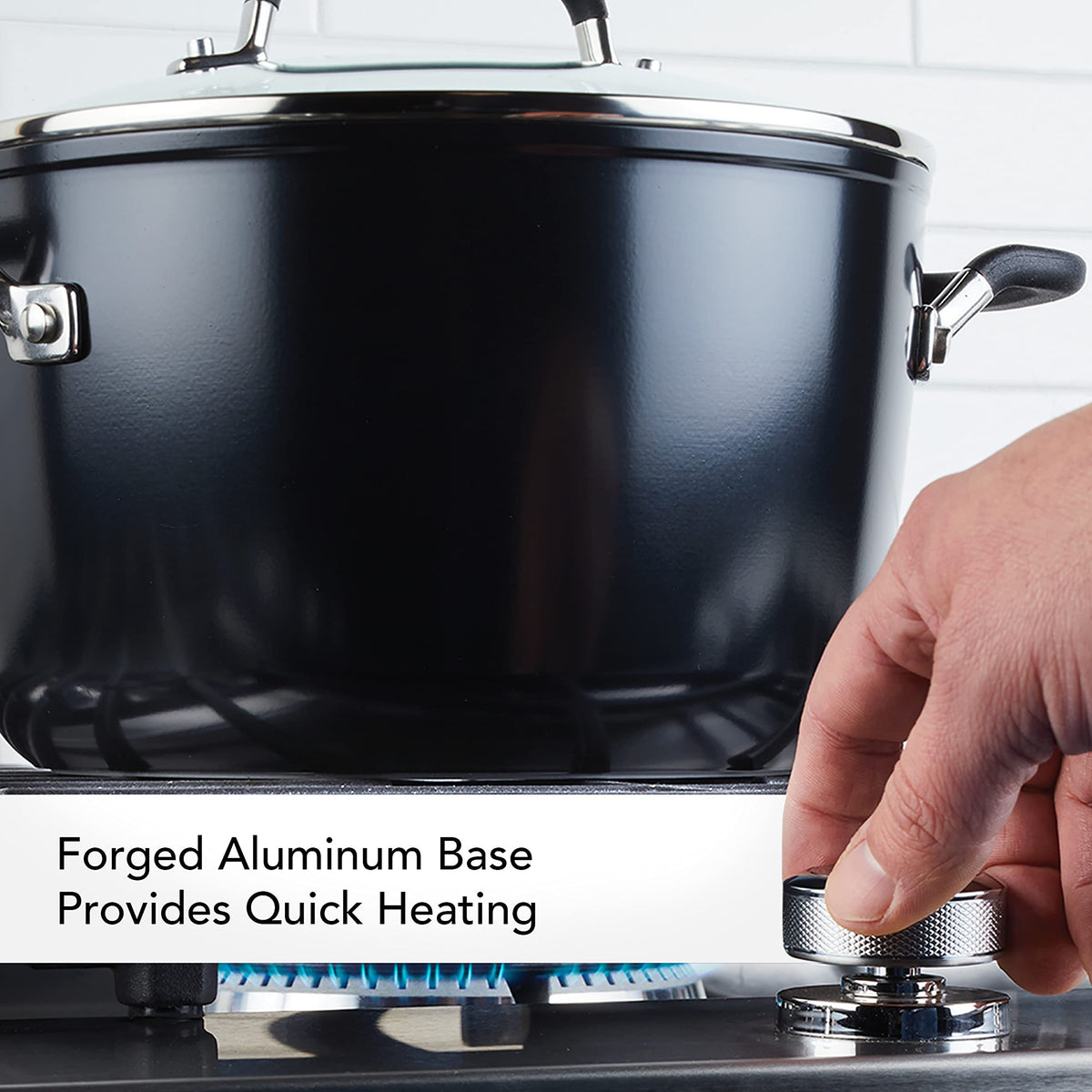 Hard Anodized Nonstick 8-Quart Stock Pot with Lid E486870