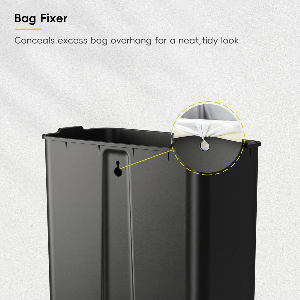 Matte Stainless 50 Liter Step Trash Can F10008