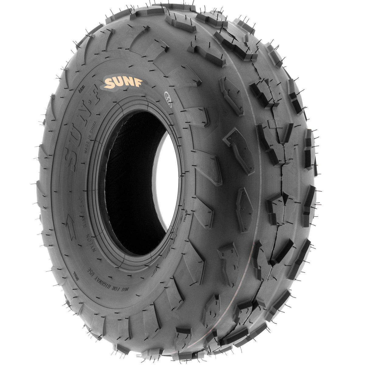 20x7-8 Directional Knobby Tread Tubeless ATV UTV Tires Set of 2 I801583