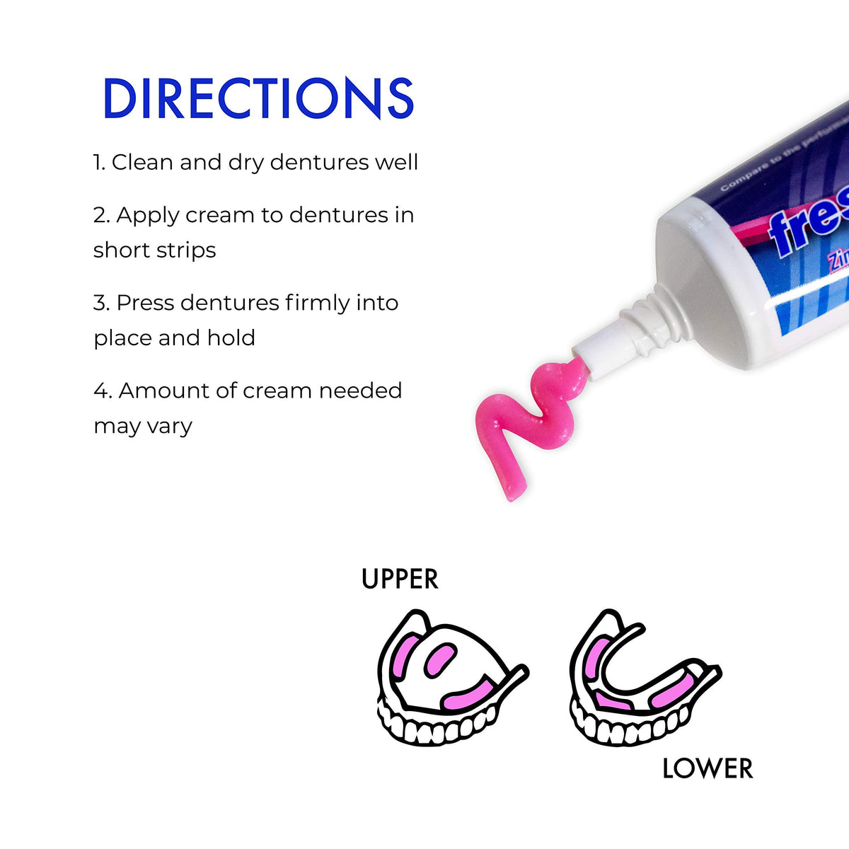 2 oz Zinc Free Denture Adhesive A107