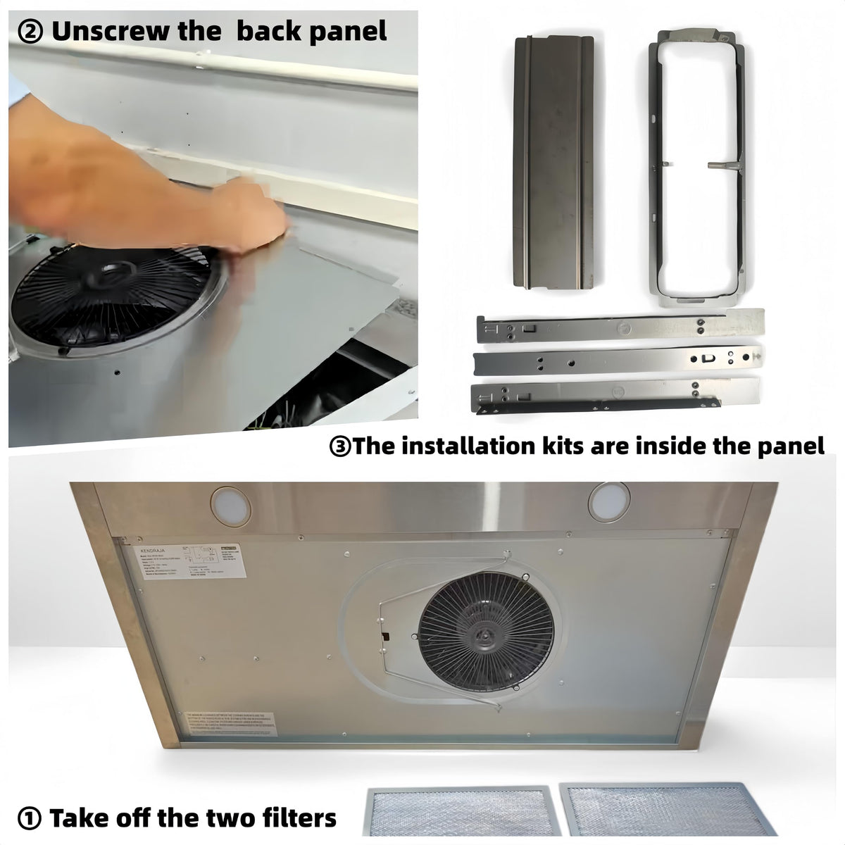36 Inch 700 CFM Stainless Steel Under Cabinet Range Hood U794211