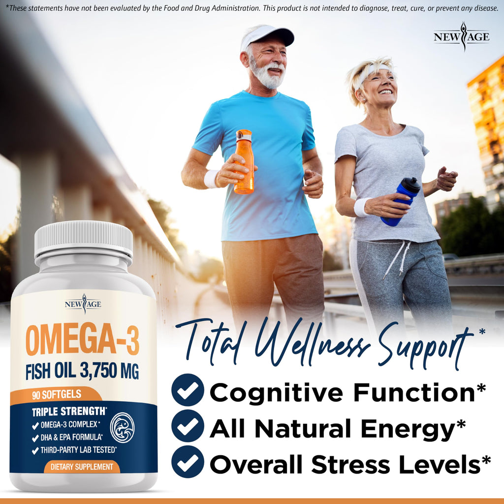 Triple Strength Omega 3 Fish Oil 3750 mg EPA & DHA 180 Count M234