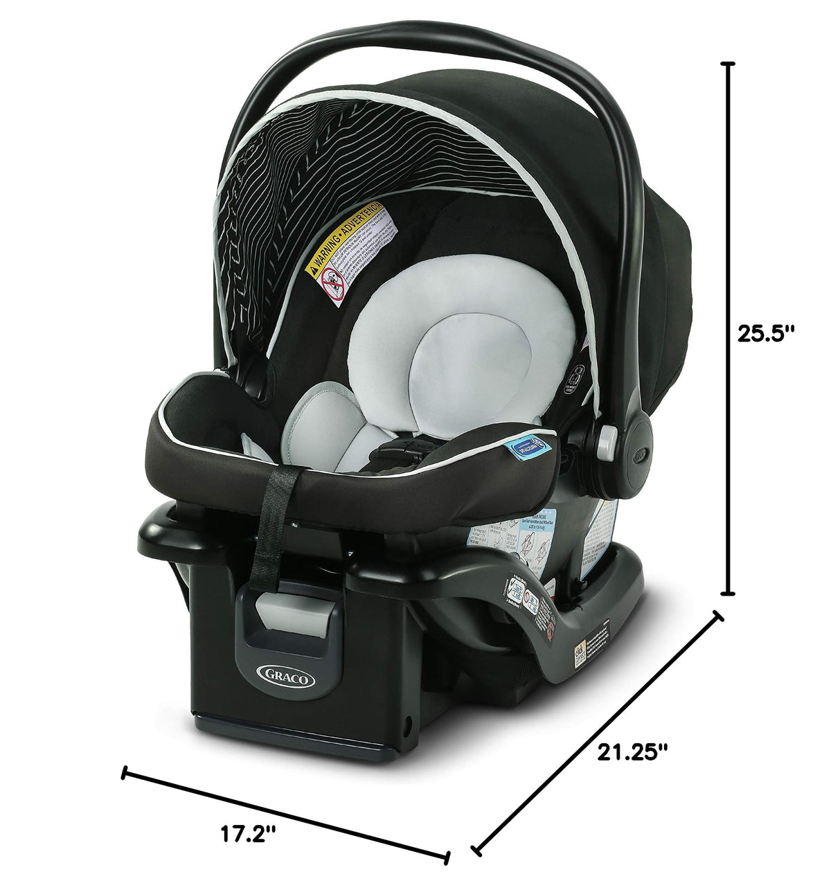 Lightweight Rear-Facing Infant Car Seat with Adjustable Base G988
