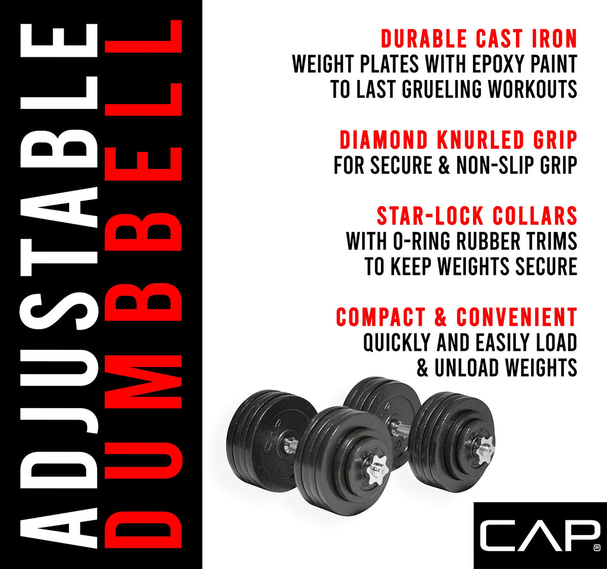 Adjustable Dumbbell Weight Set W798875