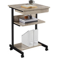 Gray 3-Tier Rolling Cart with Drawer F316448