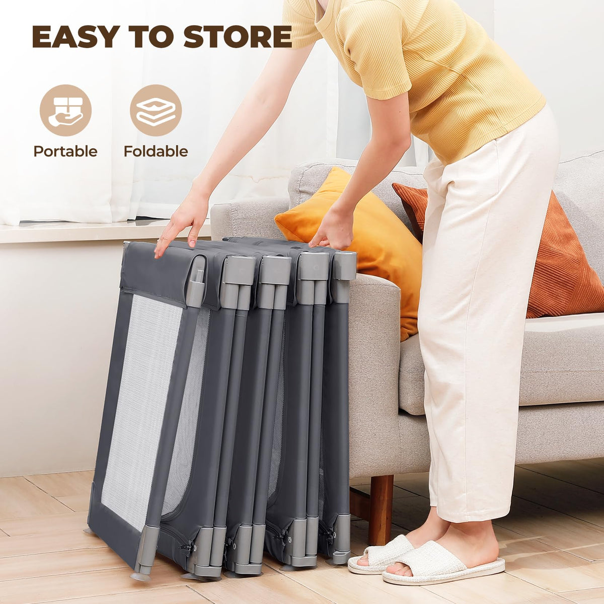 Grey Baby Playpen M393706
