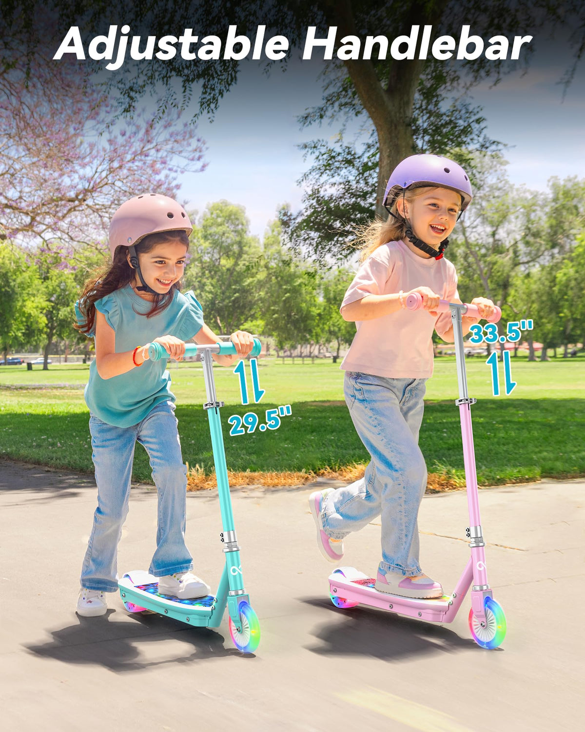 Electric Scooter for Kids, 5 MPH, LED Light-Up Wheels, Ages 3-8 Z1880