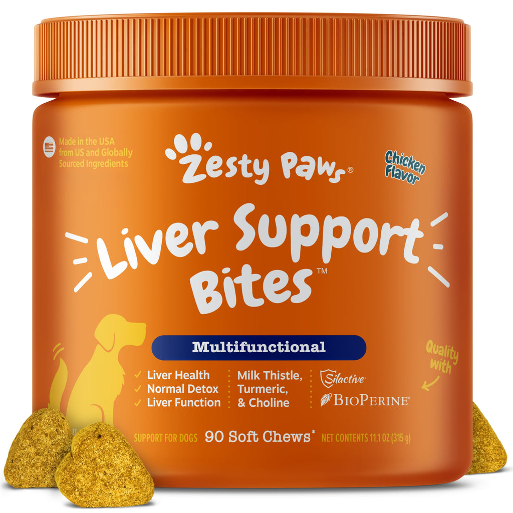 Dog Liver Supplement - Milk Thistle, Chicken, 90 Ct H251292
