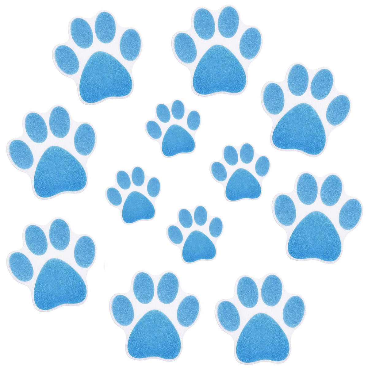 12 Pcs Non-Slip Bathtub Stickers Blue P49231