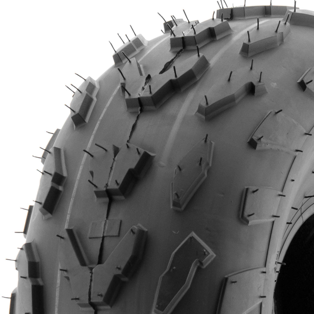20x7-8 Directional Knobby Tread Tubeless ATV UTV Tires Set of 2 I801583