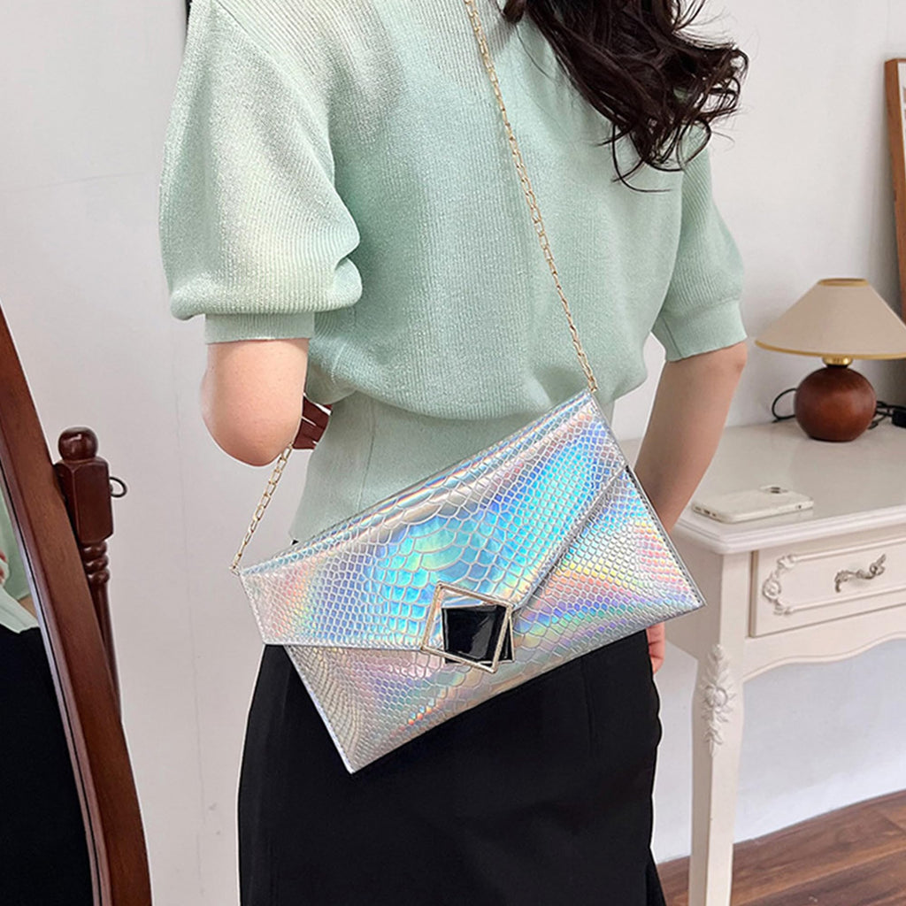 Genuine Leather Envelope Clutch O568
