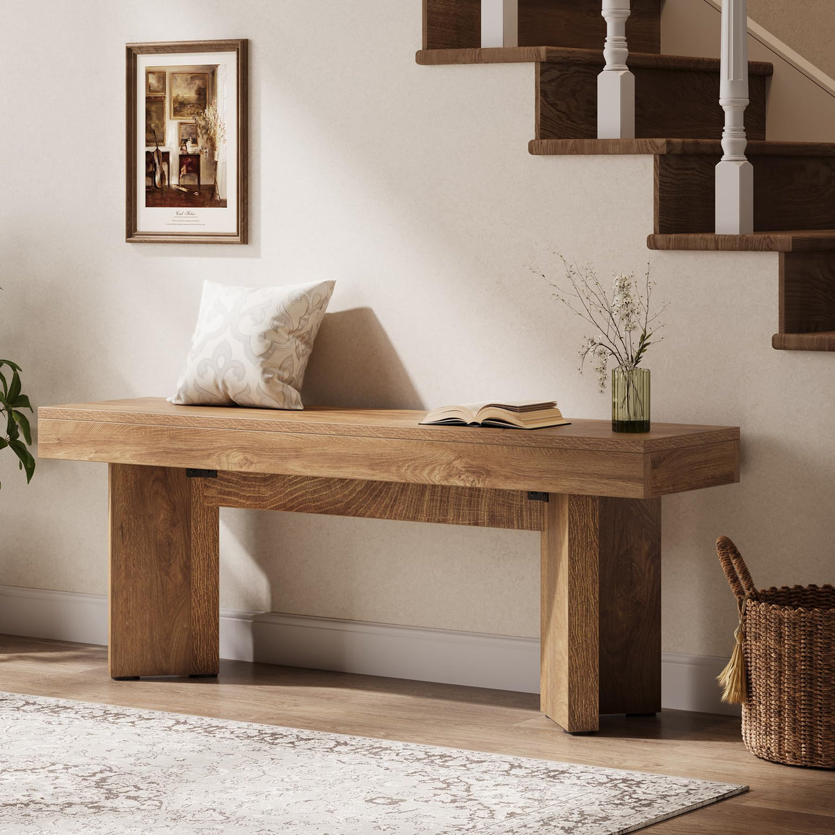 47" Wooden Bench Y39294
