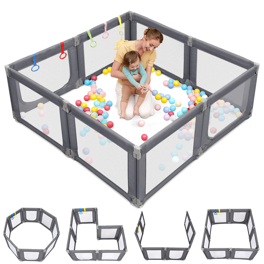Grey Baby Playpen M393706