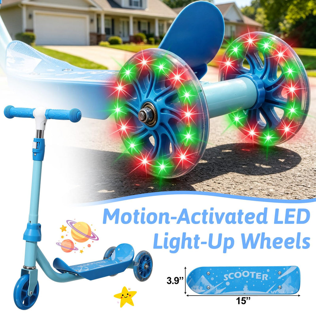 3-Wheel Kids Scooter Ages 2-7 Blue L943750