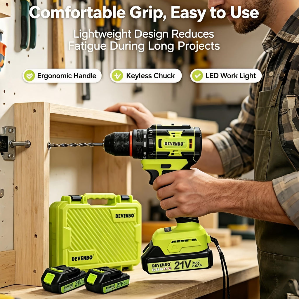 21V Brushless Cordless Drill Set T91212