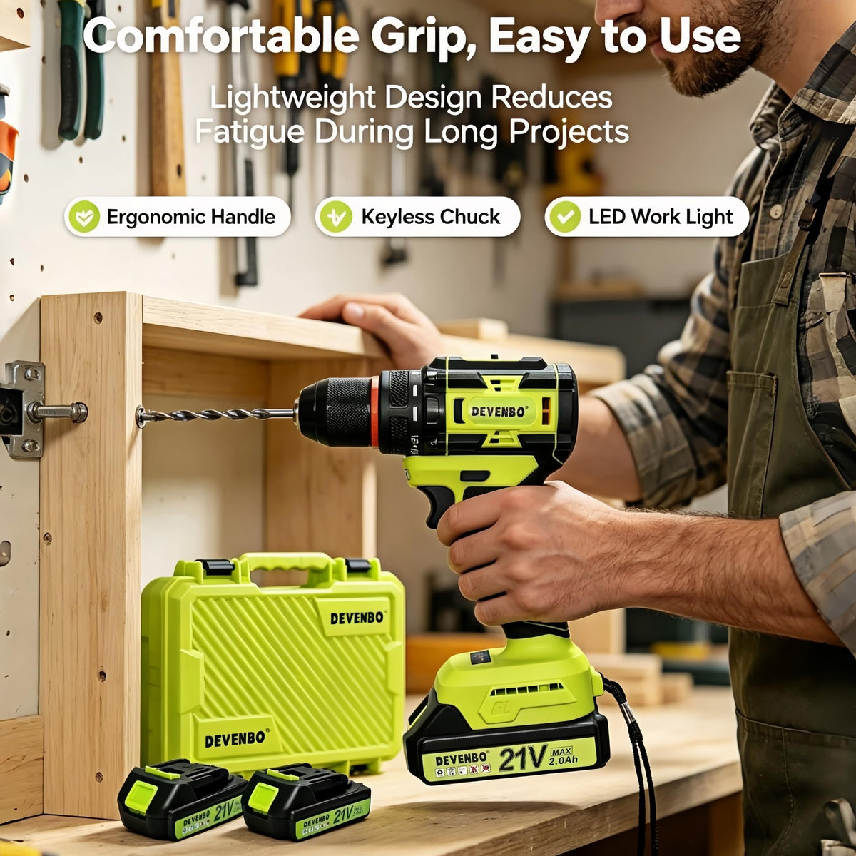 21V Brushless Cordless Drill Set T91212
