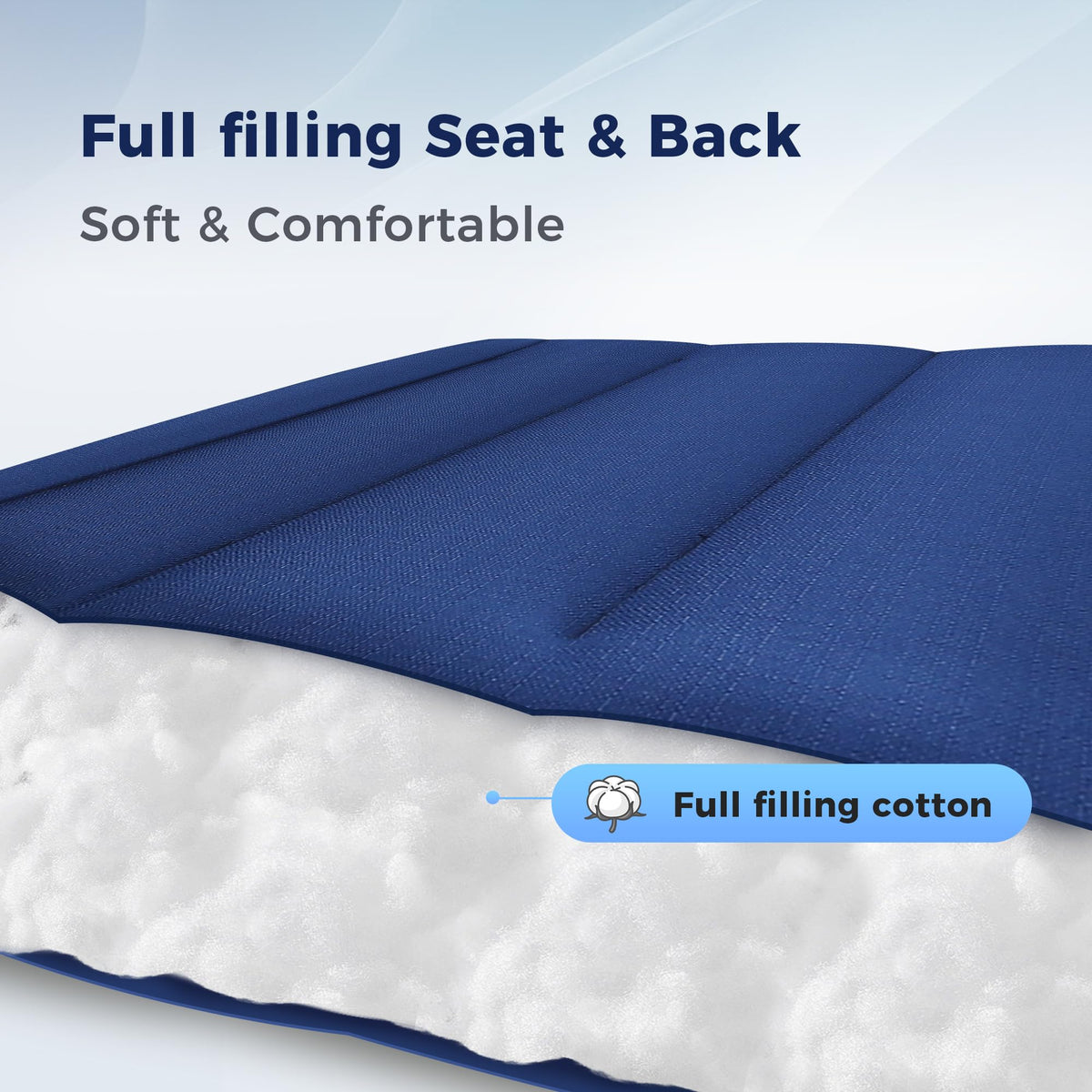 Oversized Padded Zero Gravity Chair Set of 2 Blue N872